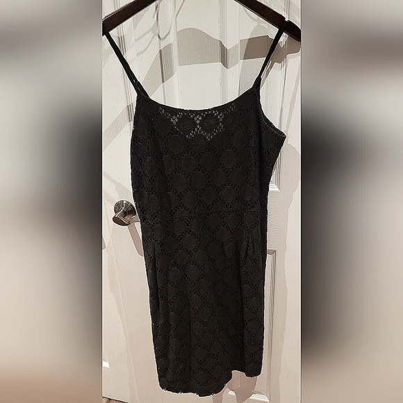 Banana Republic lace black mini dress size 6 - Picture 1 of 3